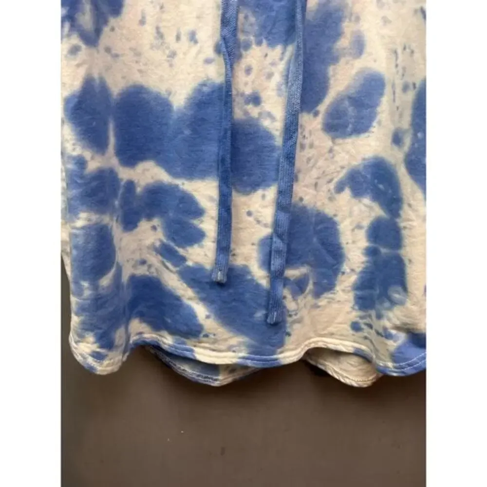 Jane and Delancey Tie Dye Cover Up Dress Womens Small‎ Blue Hoodie Beach Swim